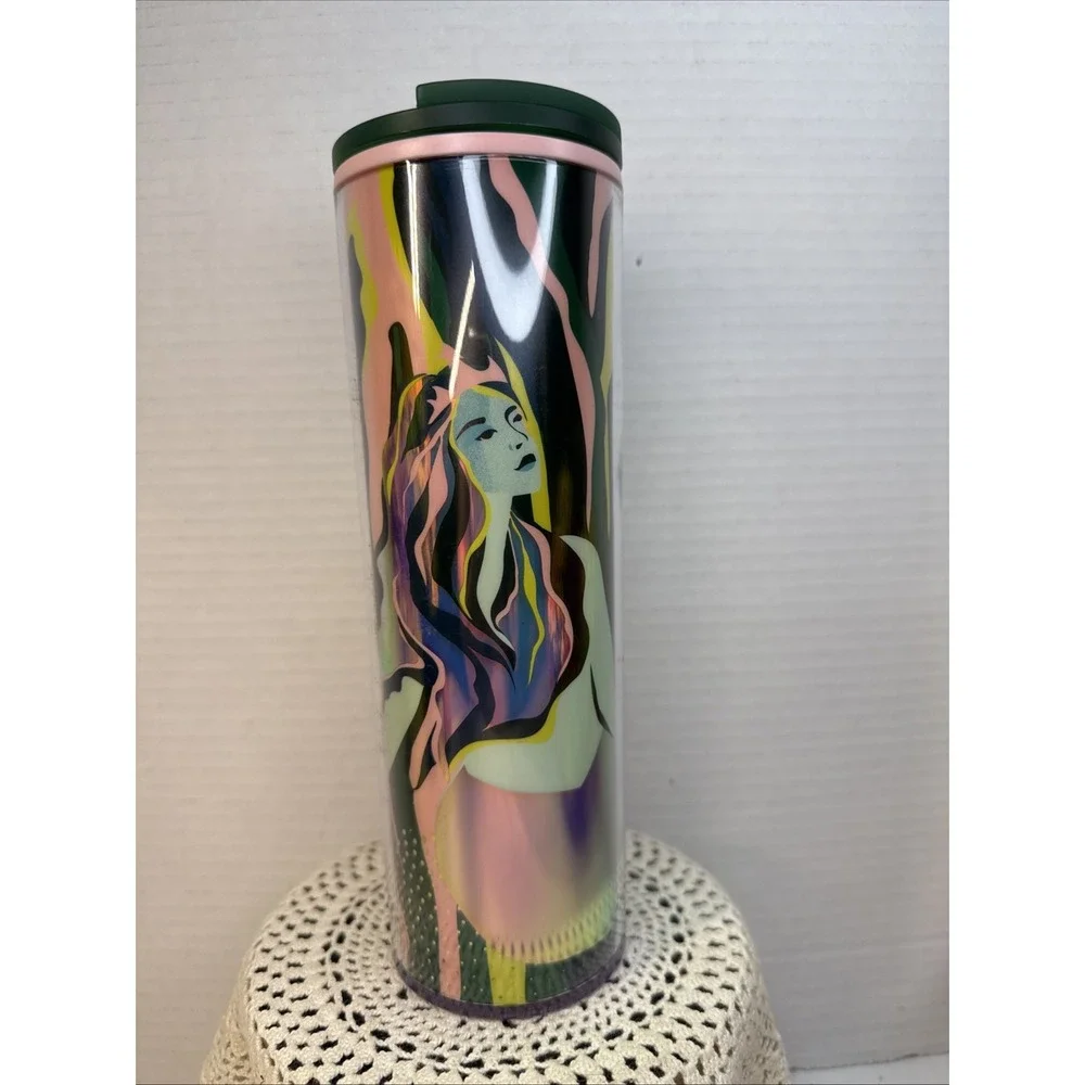 NEW Starbucks 2024 Spring Anniversary Siren Mermaid Bottle 16oz Tumbler
